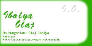 ibolya olaj business card